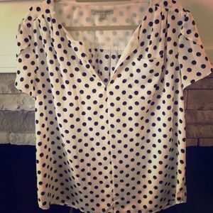 41 Hawthorne Black and White Blouse XL